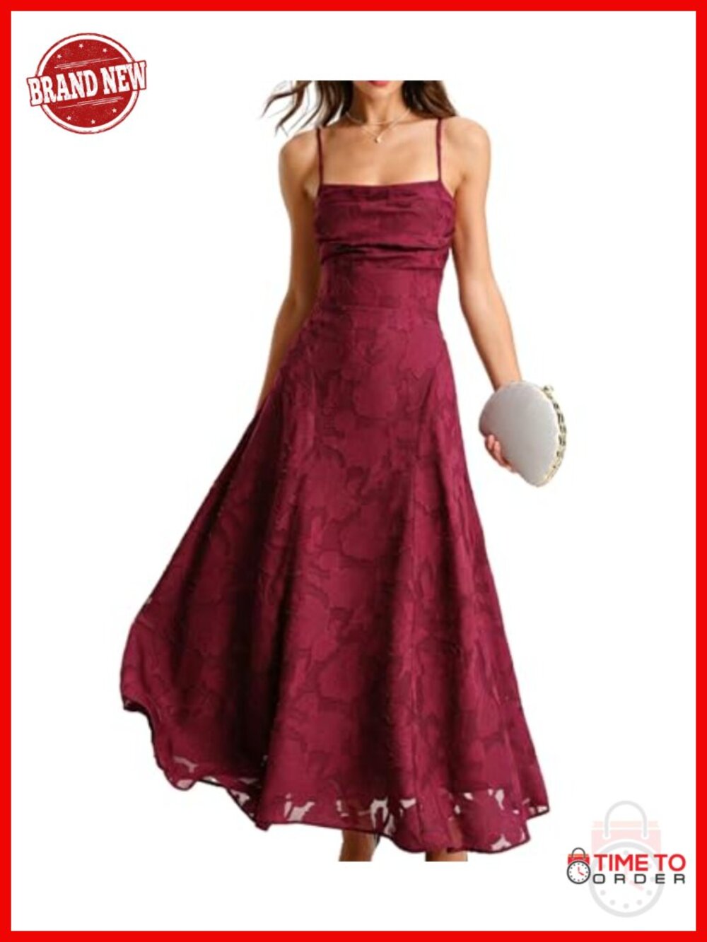 Women's A-Line Maxi Dress Sleeveless Square Neck Backless Formal Wedding Guest
